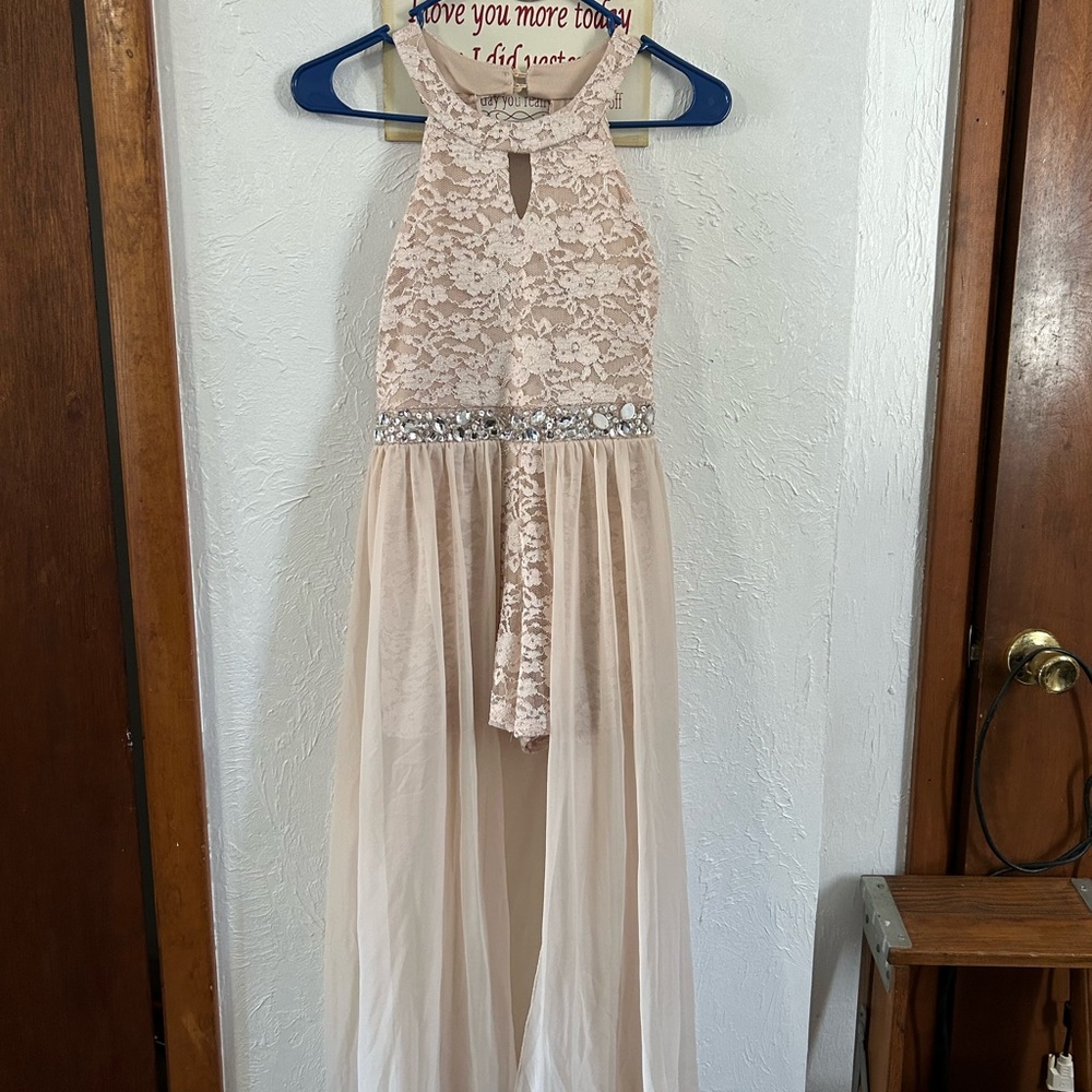 Prom Dress, Speechless, Size 14, Cream. Walkthrough Dress